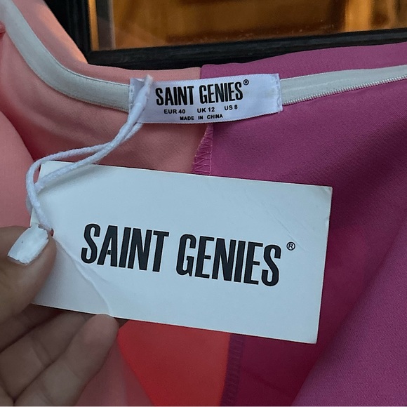 SAINT GENIES OFF THE SHOULDER CONTRAST BLAZER DRESS - Picture 5 of 8